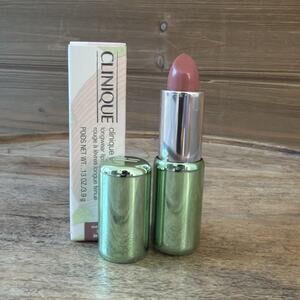Clinique Pop Longwear Lipstick - 01 nude pop SHINE, .13 oz/3.9g FULL size NEW
